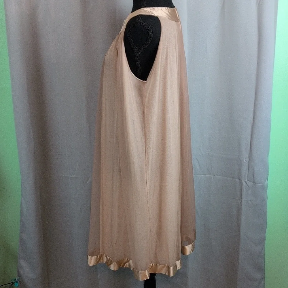 Gossard Artemis Vtg Sheer Nightgown Robe Set‎ Lace/Satin Trim Bridal Lingerie